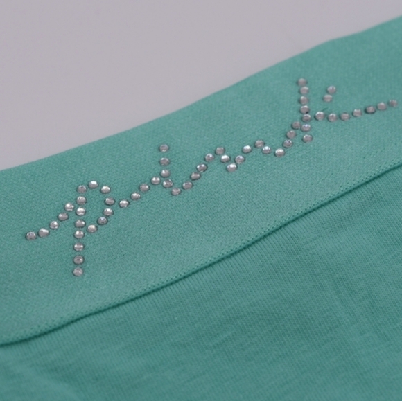 PINK Victoria's Secret Other - PINK VS LOGO HIPSTER GREEN PANTY